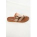 Bria Rose Gold Metallic Slide