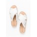 Moama White Espadrille Slide