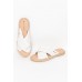 Moama White Espadrille Slide