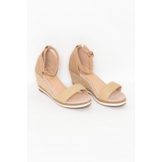 Till Beige Espadrille Wedge