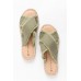 Moama Khaki Espadrille Slide