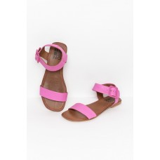 Than Pink Leather Buckle Sandal